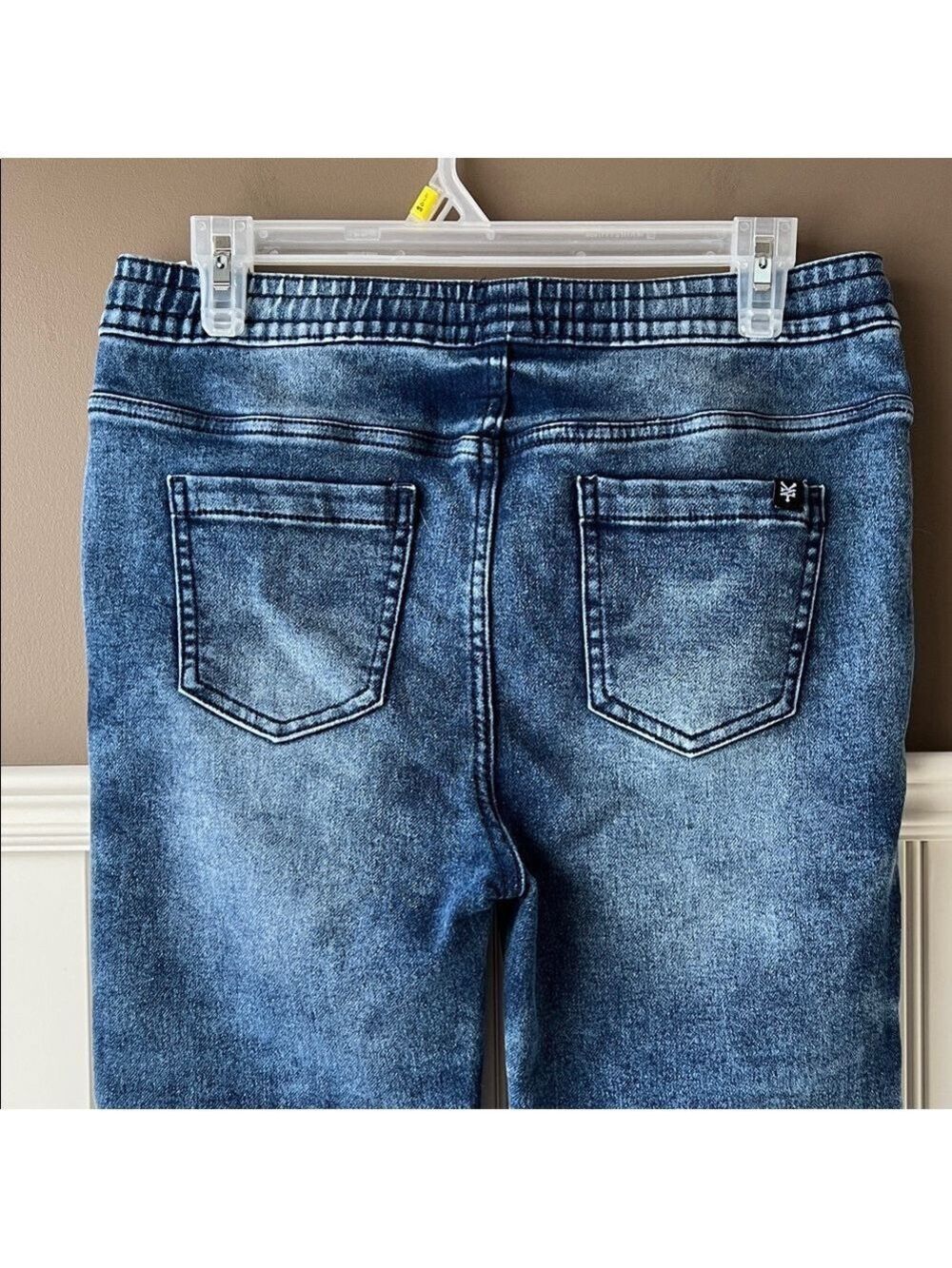 Zoo York Dark Wash Denim Joggers Boys Size 15/16 - Picture 6 of 9